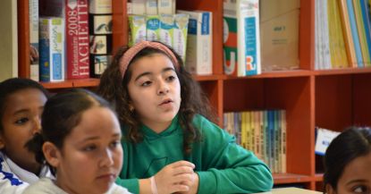 Moment d’échanges à l'école élémentaire d'Aubanel