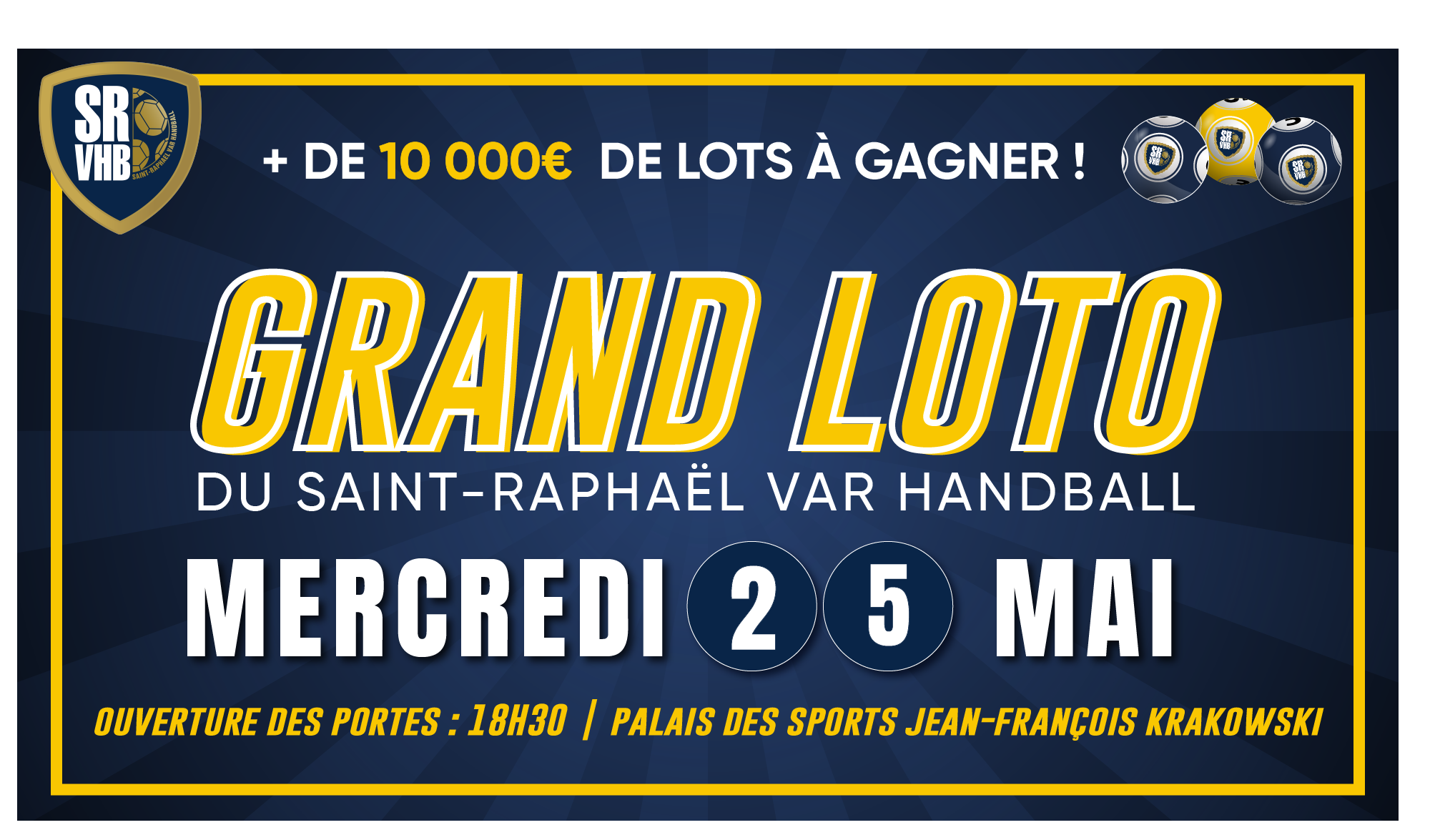 LE GRAND LOTO DU SRVHB MERCREDI 25 MAI ! SRVHB